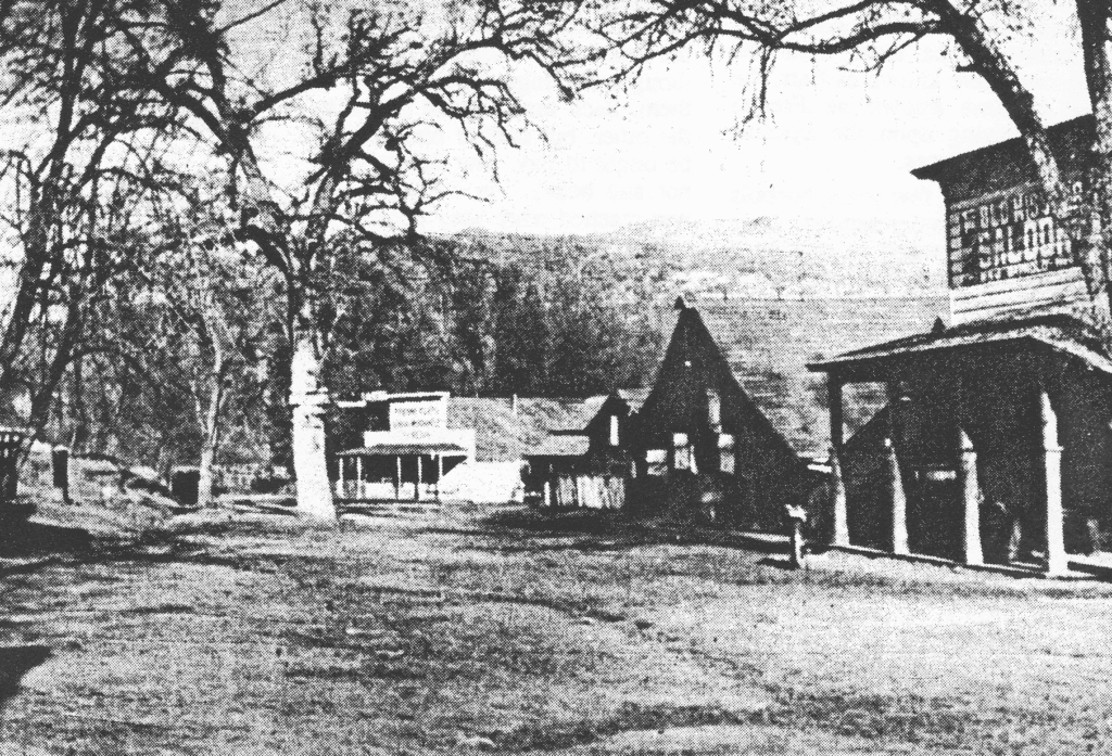 Photo of the Fresno Flats, circa 1880.