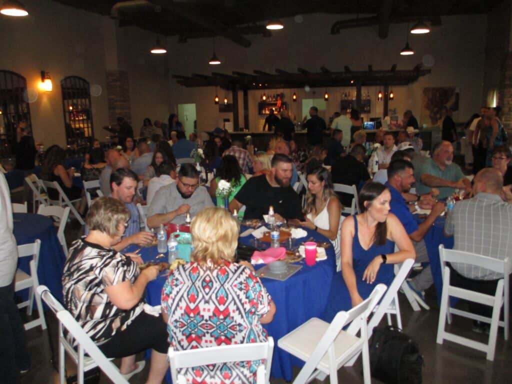 Community dinner at Madera Tribune event.