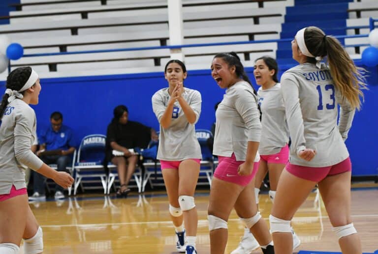 Madera sweeps into first place