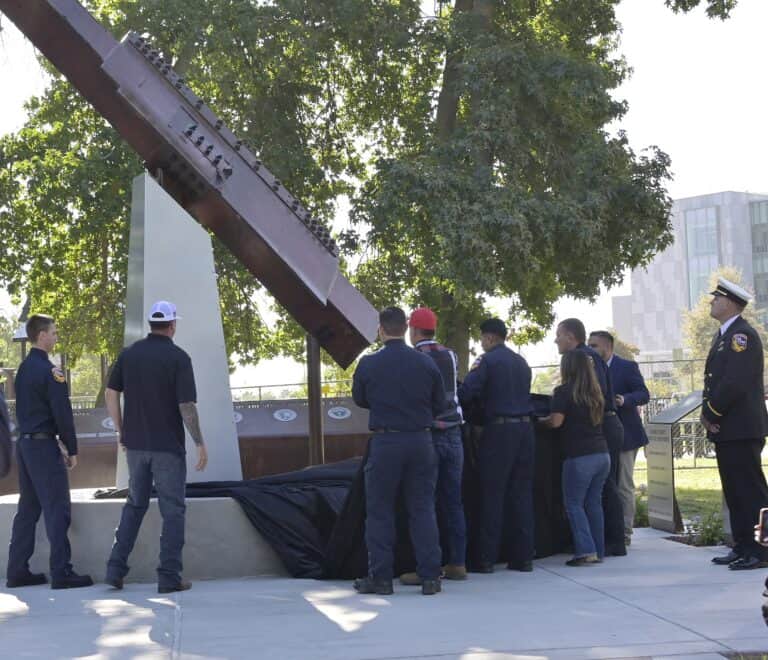 9/11 beam unveiled on Patriot Day