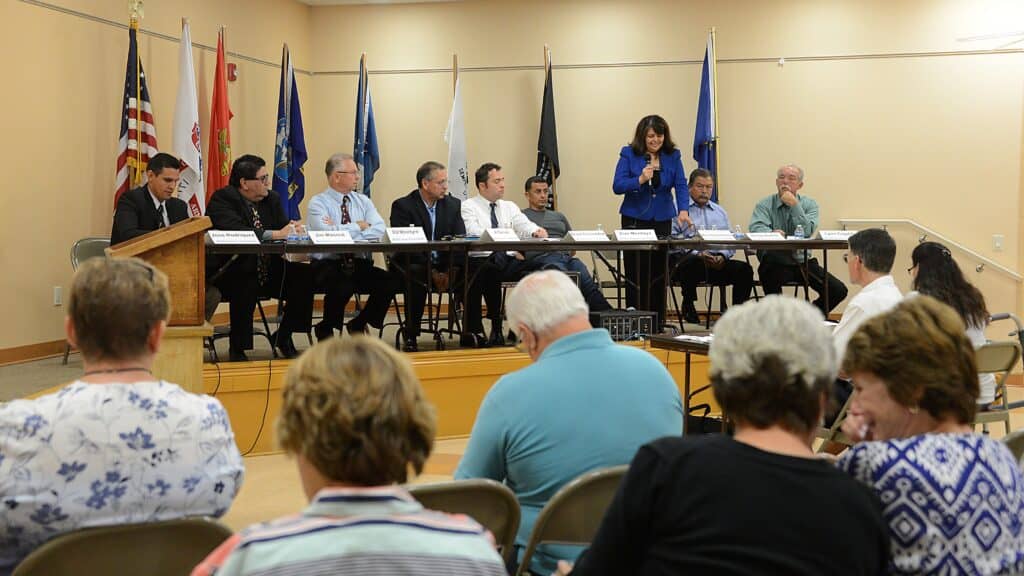 Community leaders panel discussion at a local event in Madera, California.