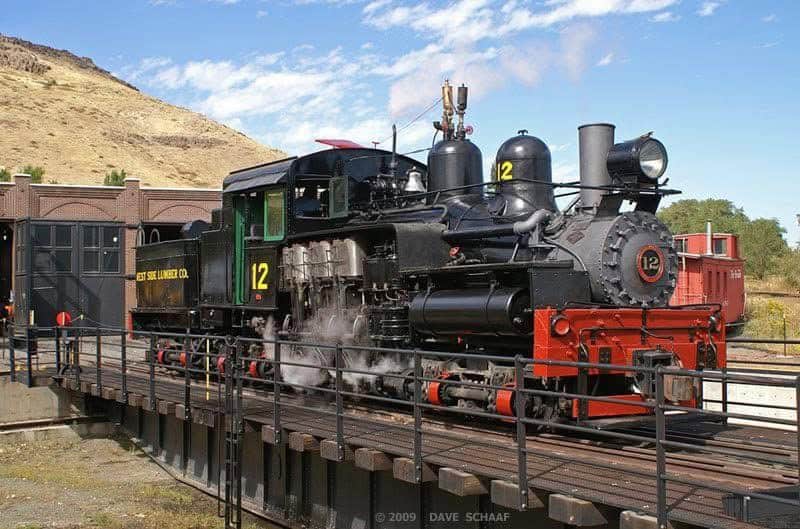 Photo of The historic Shay #12 steam engine will make its way to California to the Yosemite Mountain Sugar Pine Railroad next week.