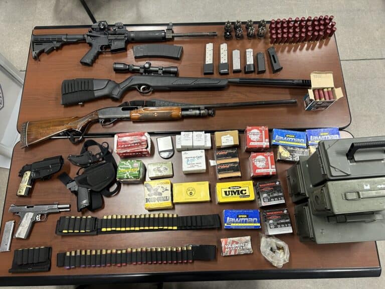 Shots fired leads to firearms arrest