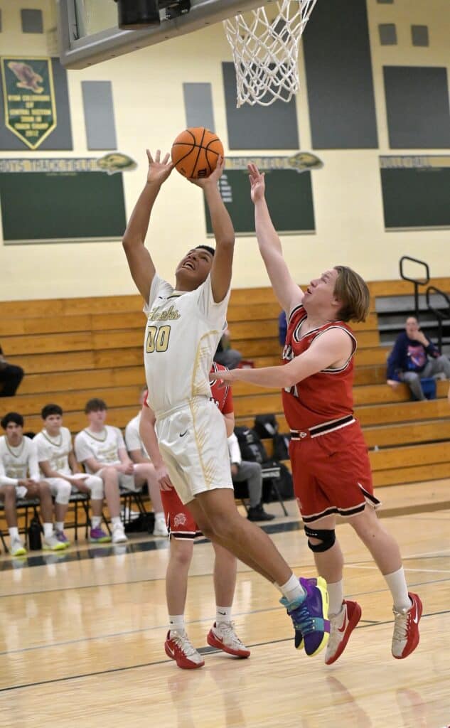 Photo of Liberty’s Amani Rigmaiden goes up for two during Tuesday’s victory over the Tribe. 