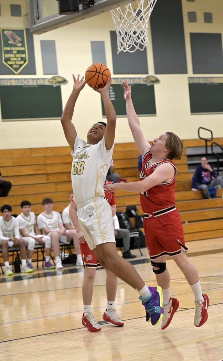 Hawks pull away for win