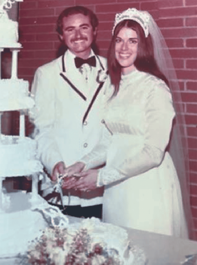 Photo - Carles and Georgia Beckett on their wedding day.