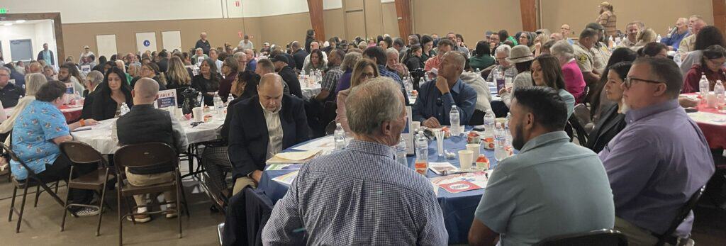 Photo - More than 360 people attend the Madera Prayer Breakfast at Hatfield Hall on Thursday.