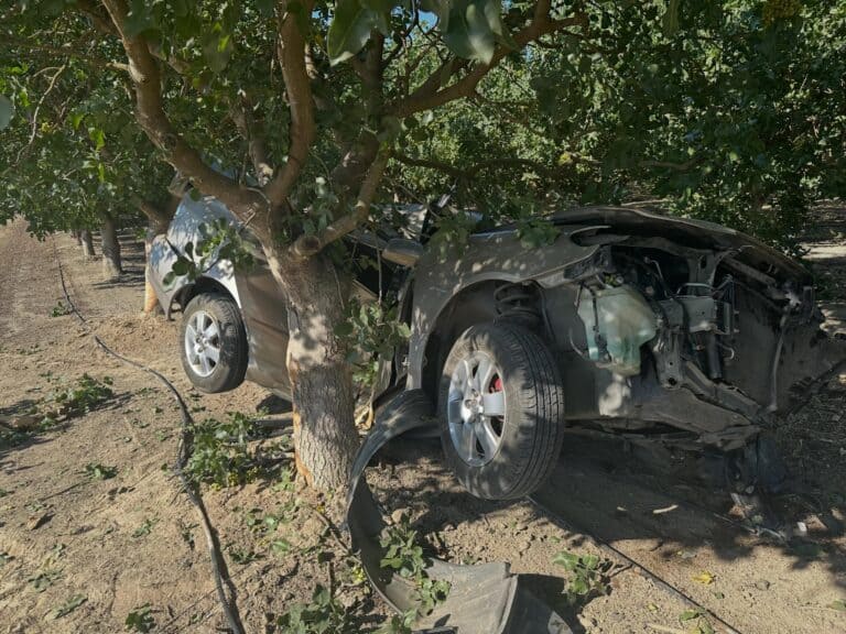 Major injuries in solo crash