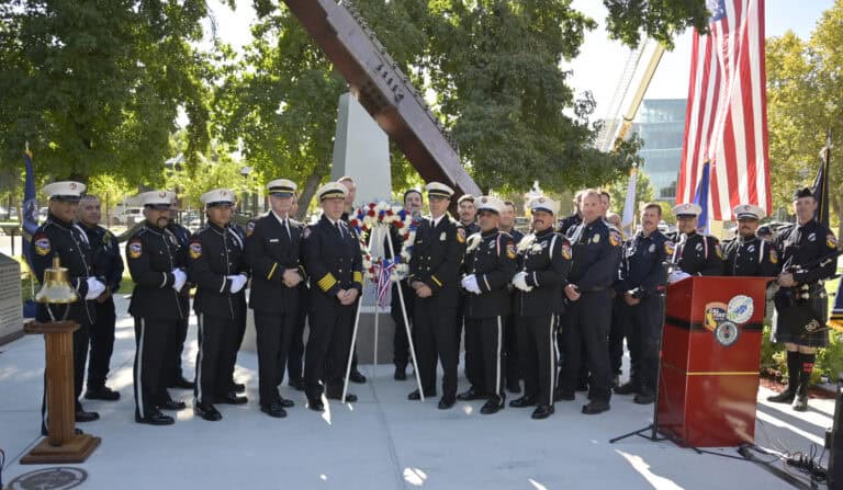 Community honors firefighters