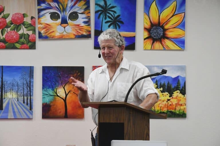 Frank Bergon fills the Arts Council gallery