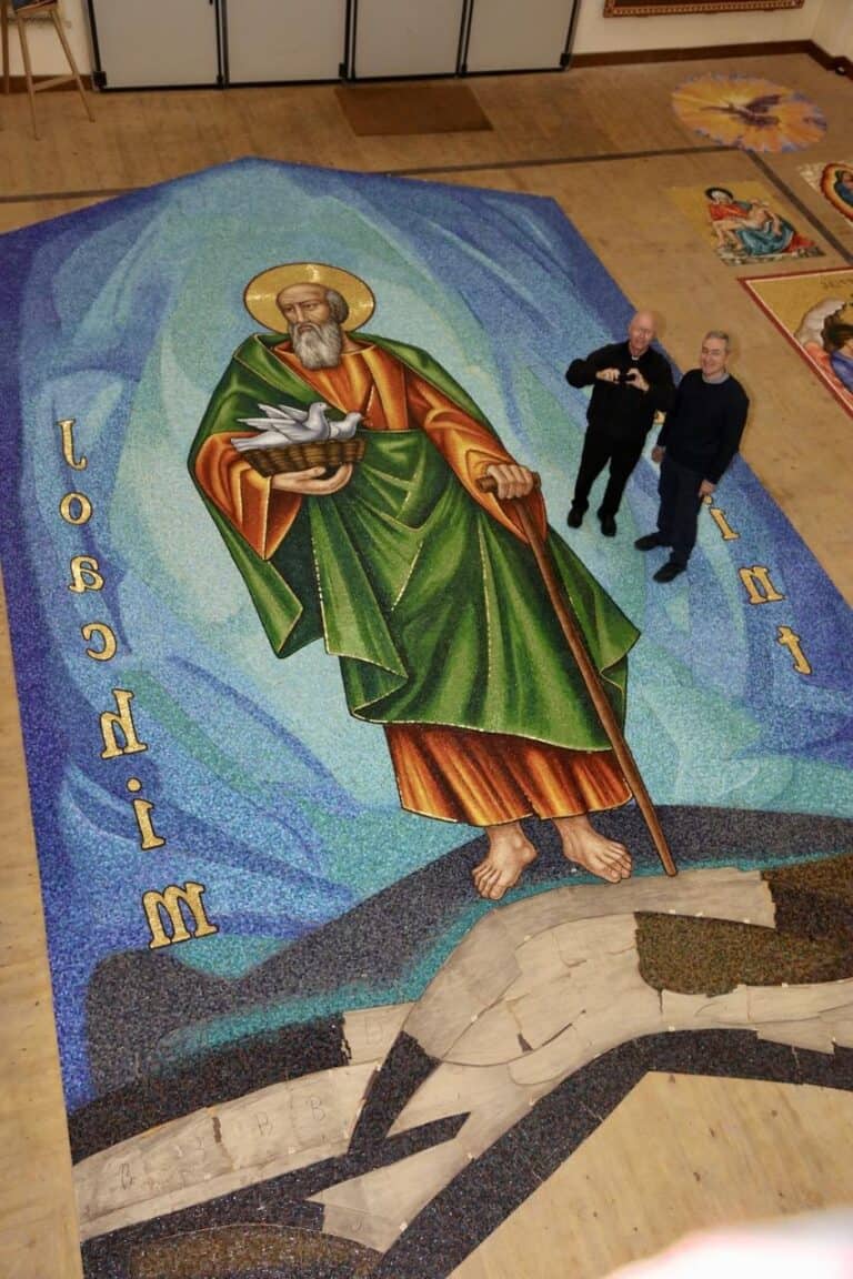 New church mosaic in progress