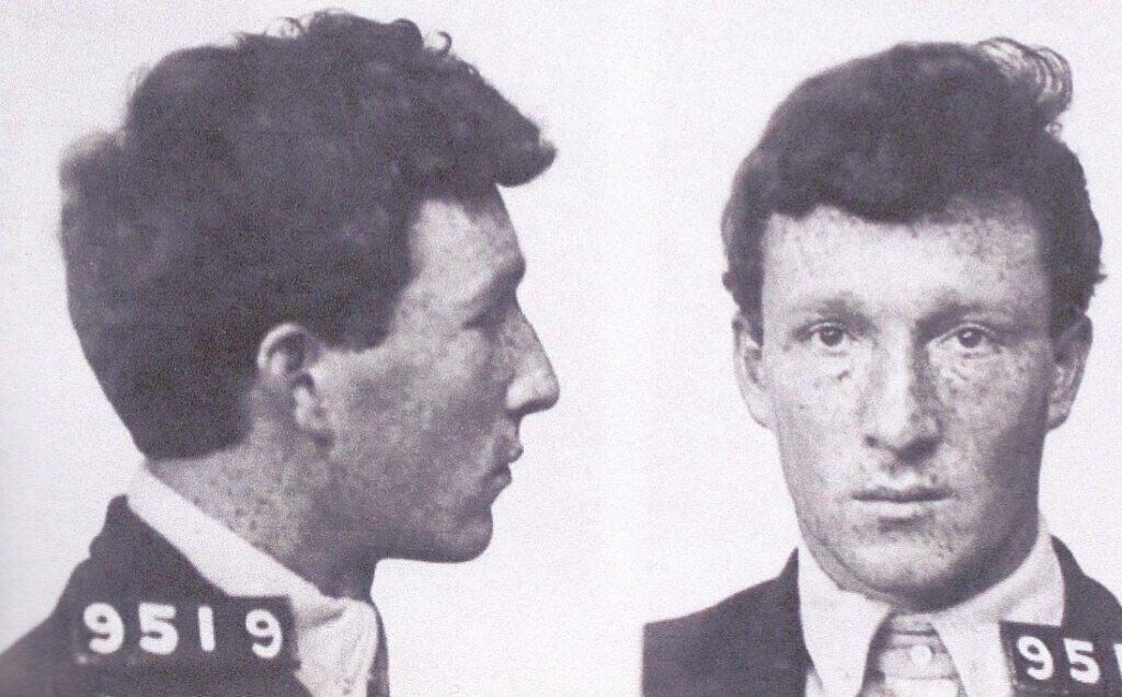 Mugshot of William Cerioni, known as the Italian ‘Red’.