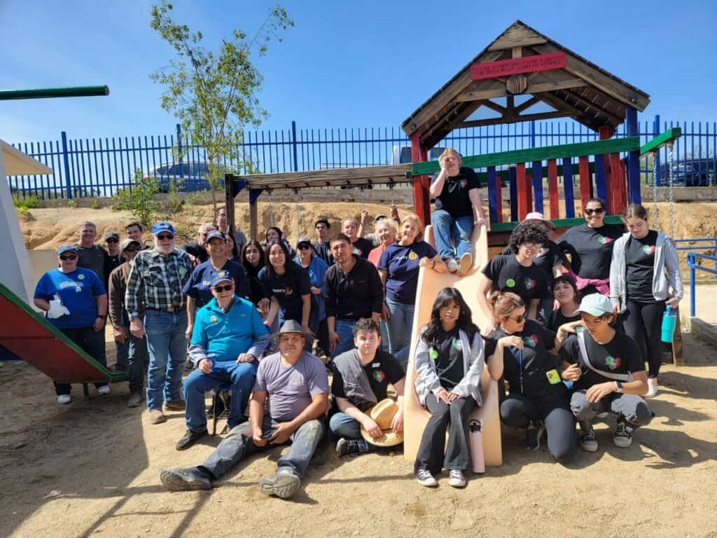 New playground built by Interact Club in Ensenada for community children.