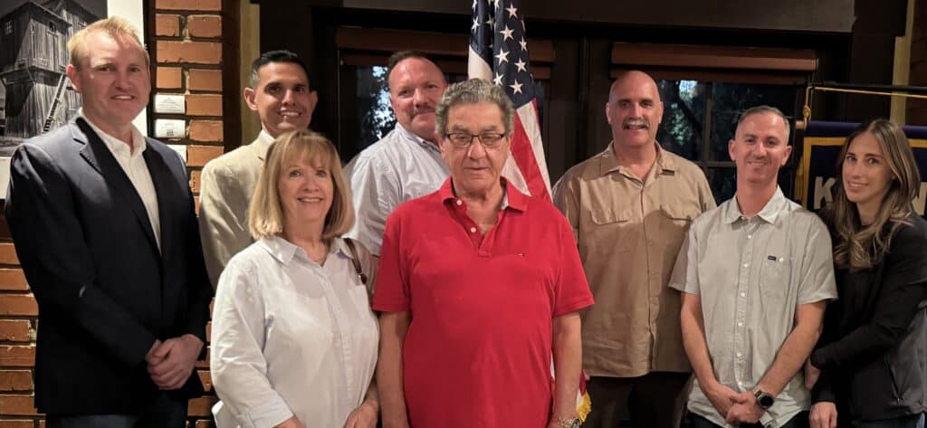 Madera Kiwanis club officers during installation ceremony in Madera.