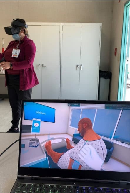 VR simulation helps students gain clinical hours effectively.