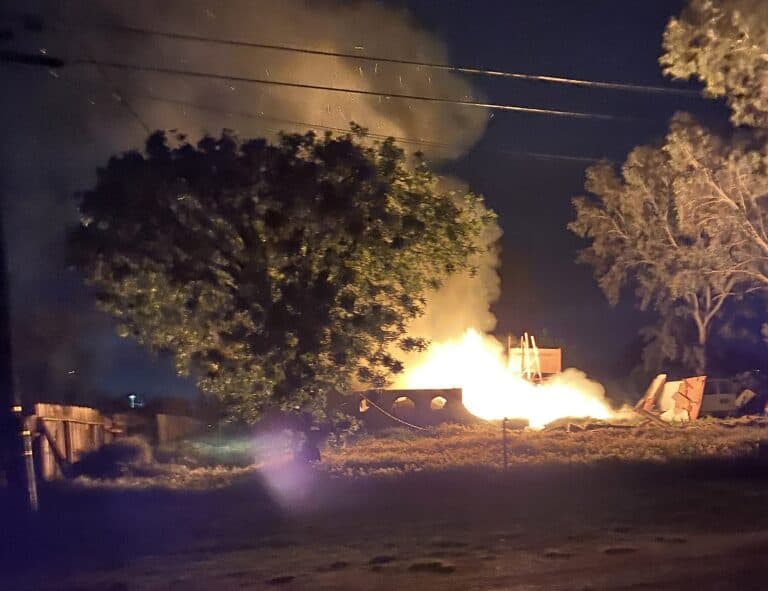 Fire razes house in Parksdale area