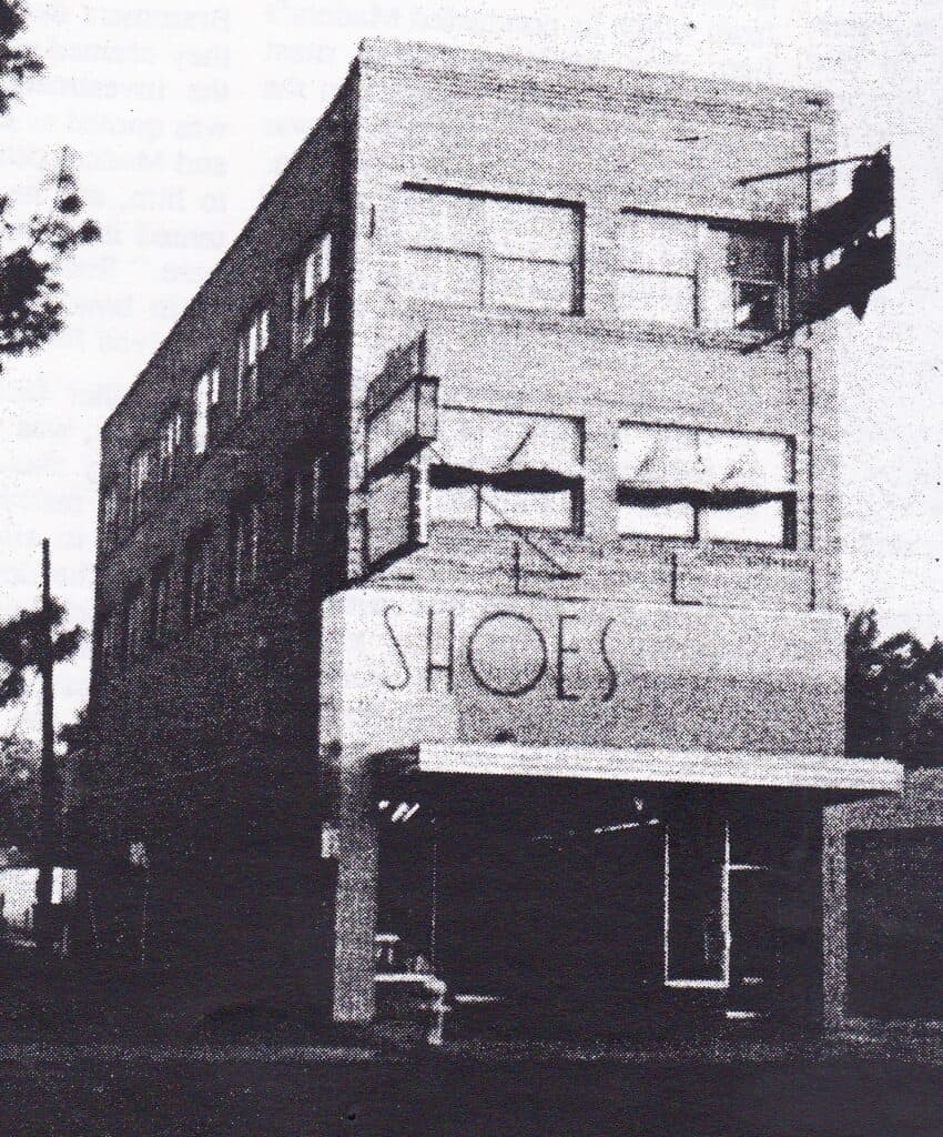 Historic Brammer Building in downtown Madera, still standing tall today.